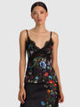 Alice + Olivia - Melodie Lace Trim Tank Top - Moonlit Manor Sm