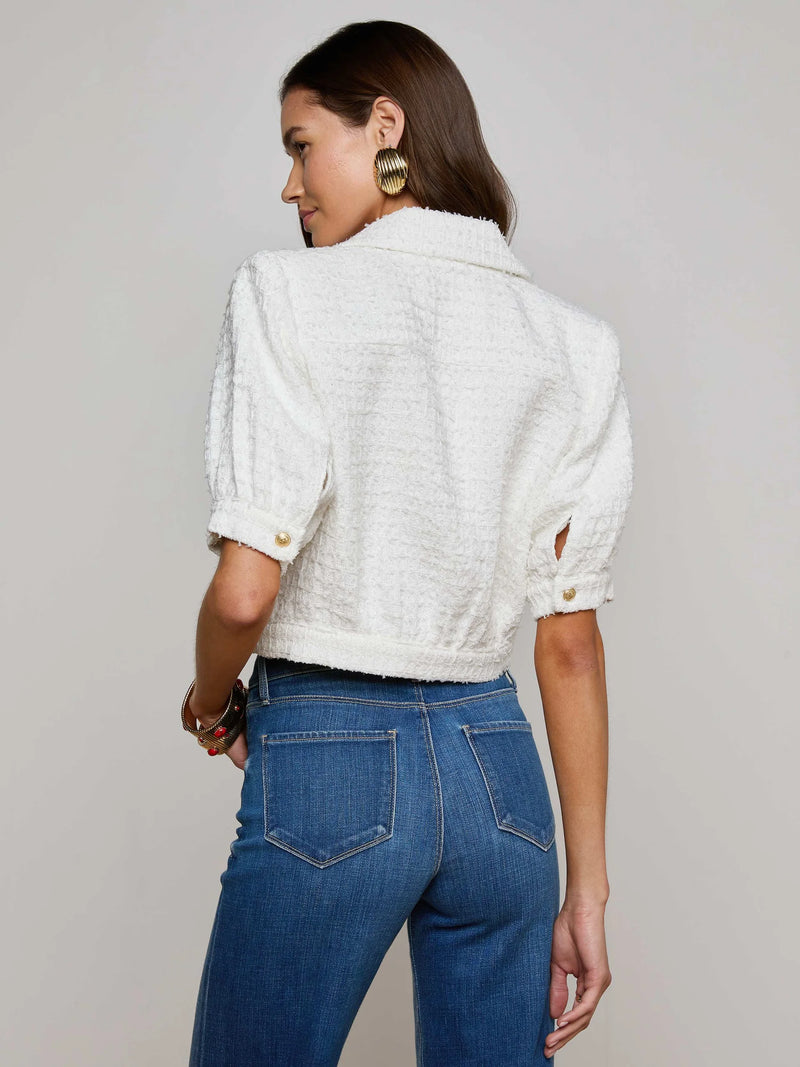 L’agence - Cove Tweed Jacket - White