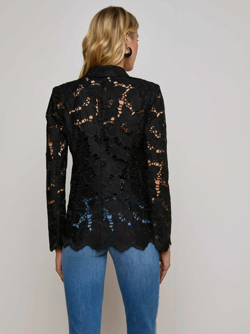 L’agence - Clementine Lace Blazer - Black