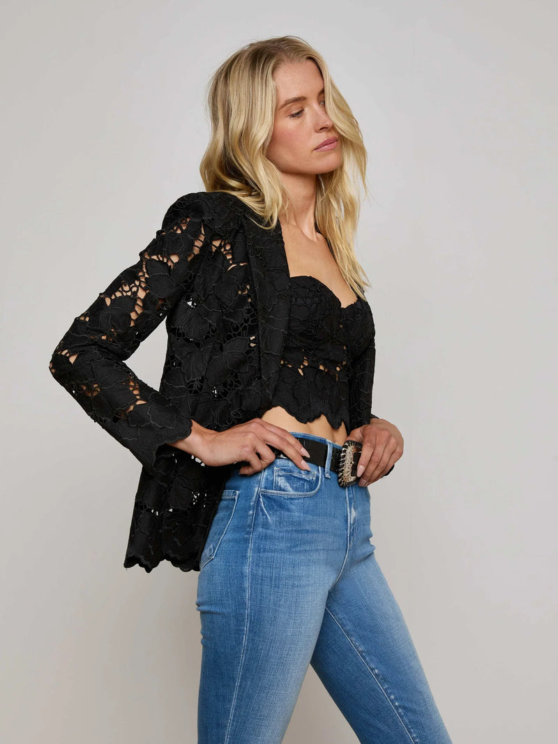 L’agence - Clementine Lace Blazer - Black