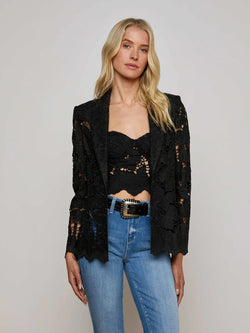 L’agence - Clementine Lace Blazer - Black