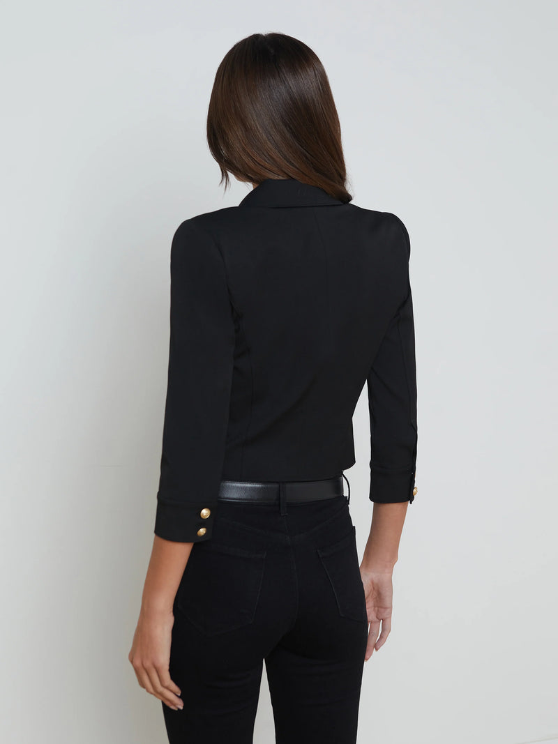 L’agence - Kumi Cropped Jacket - Black