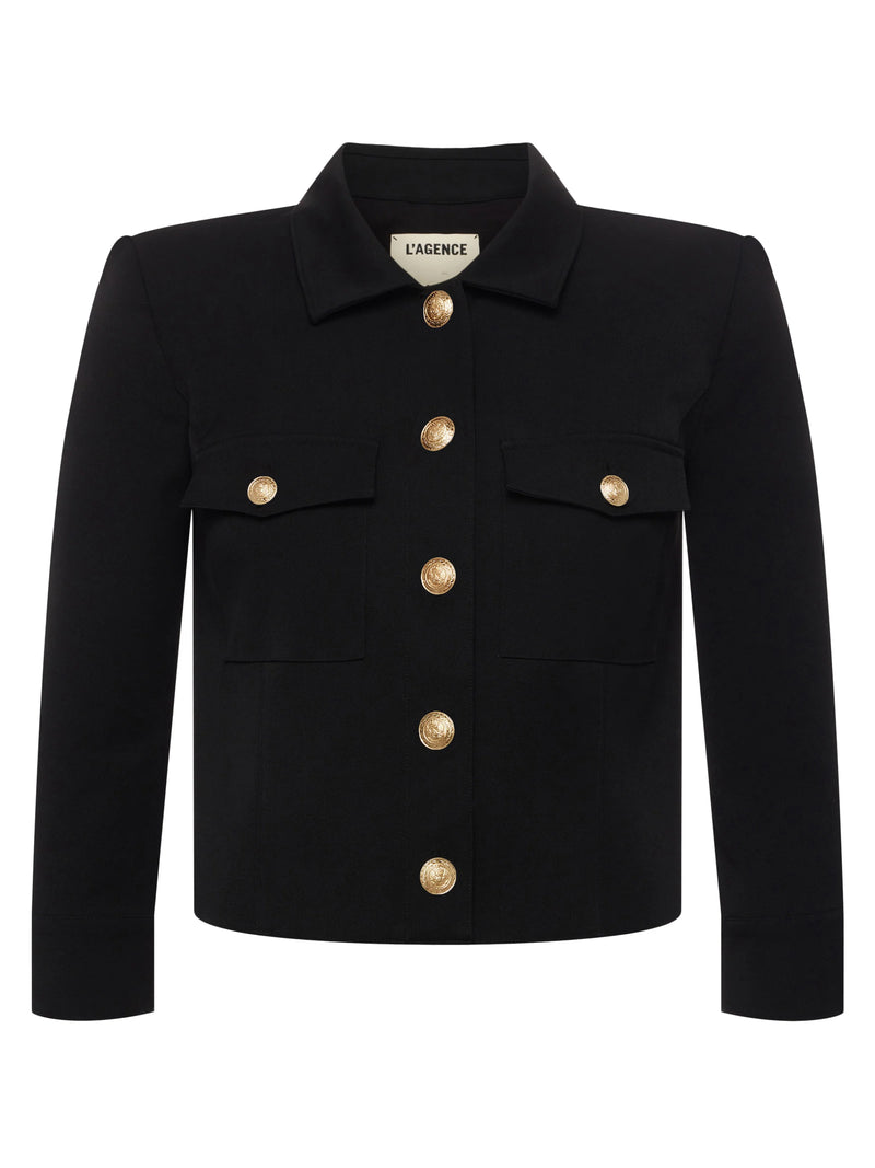 L’agence - Kumi Cropped Jacket - Black