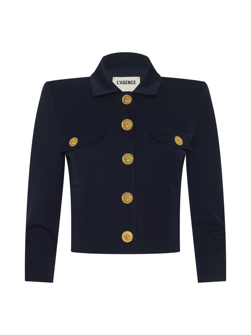 KUMI CRPPD FITTED JACKET