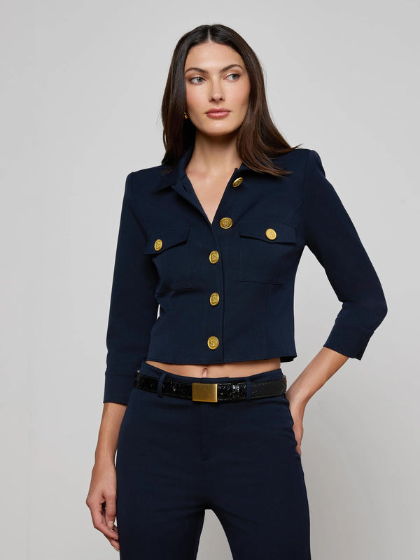 L'agence - Kumi Cropped Jacket - Midnight