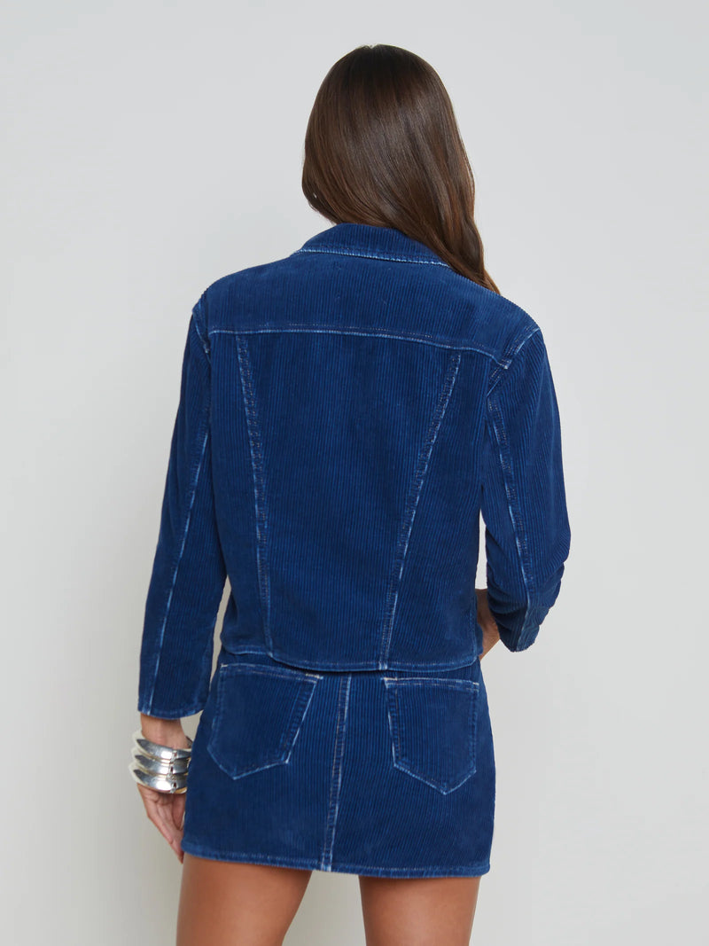 L'agence - Nelly Corduroy Jacket -  Lapis Blue