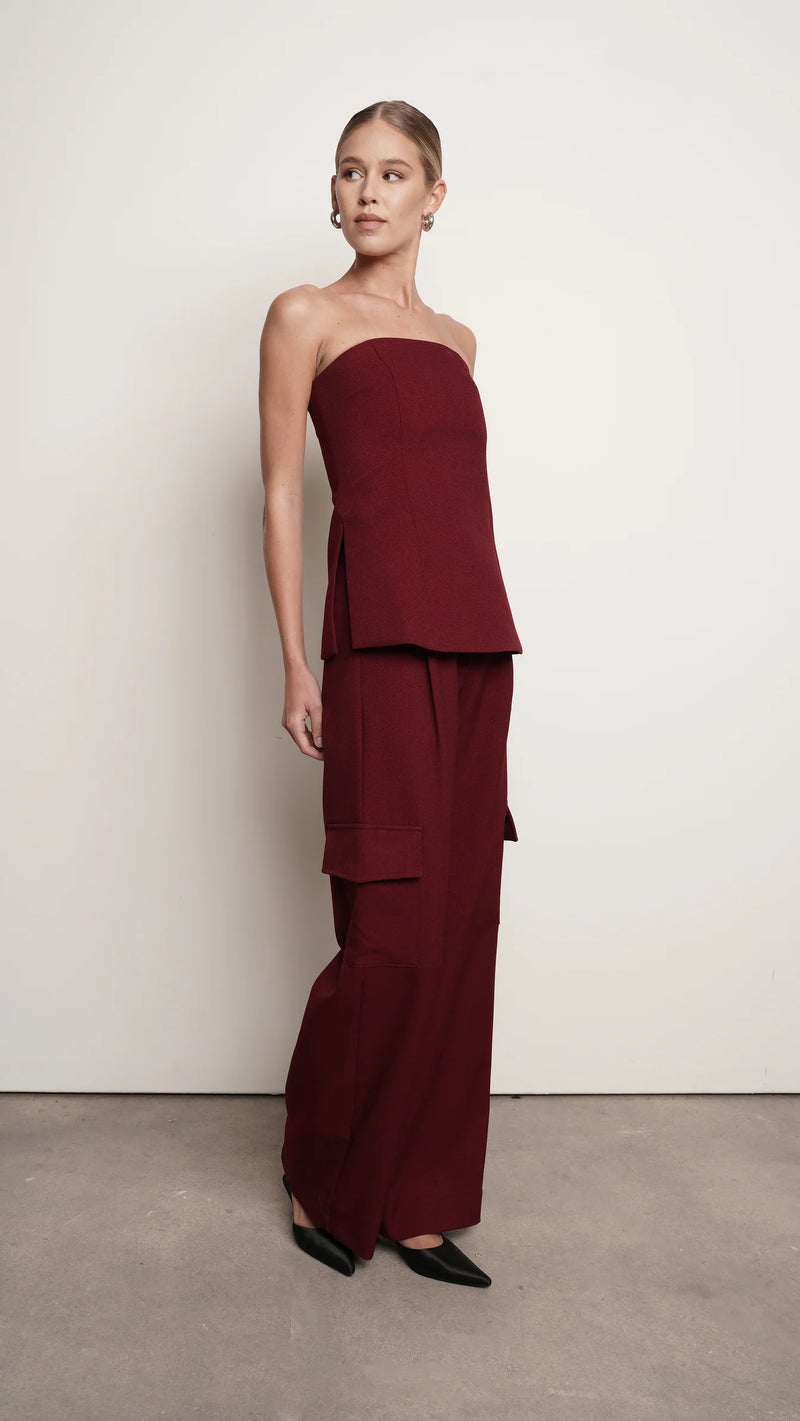 Parentezi - Ayle Bustier - Burgundy