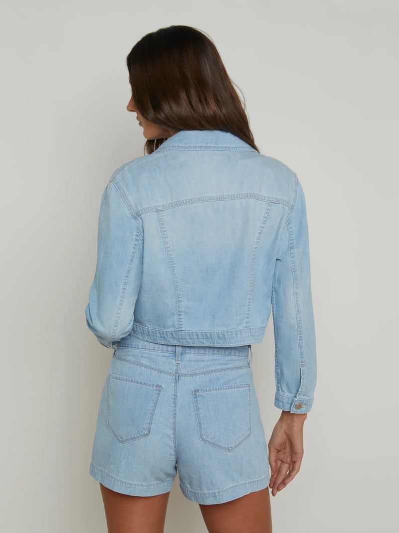 L'agence - Koda Cropped Denim Jacket - Dakota