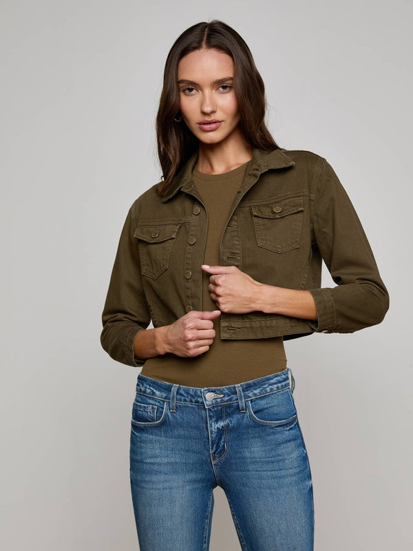 L'agence - Koda Crop Jacket - Pine
