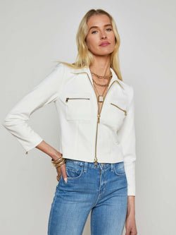L’agence - Calianna Shirt Jacket - White