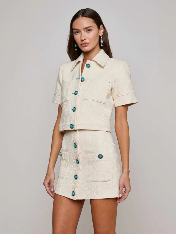 L’agence - Chita Jacquard Jacket - Ivory
