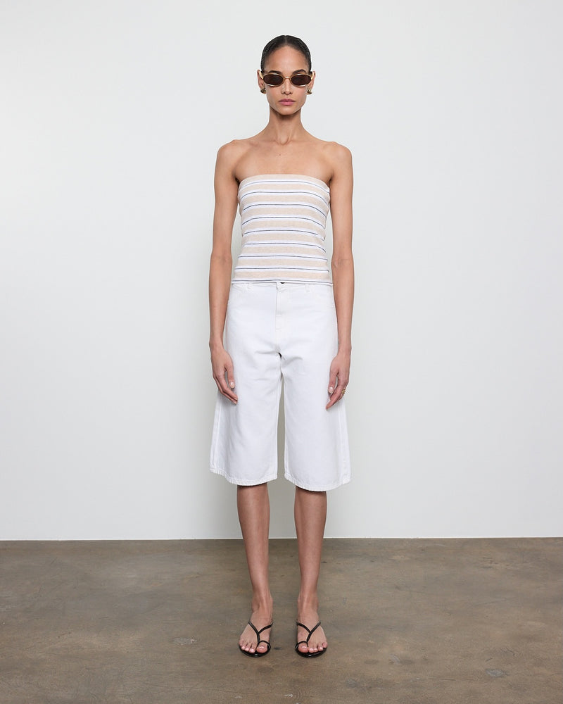 Enza Costa - Cotton Stripe Classic Bandeau Top - Multiple Colors