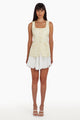Amanda Uprichard - Lilibet Dress - White/Cornsilk