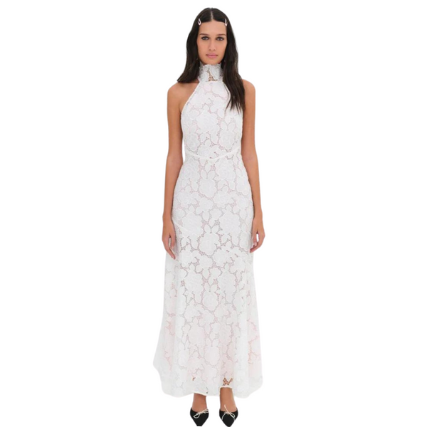 For Love & Lemons - Astoria Lace Maxi Dress - White