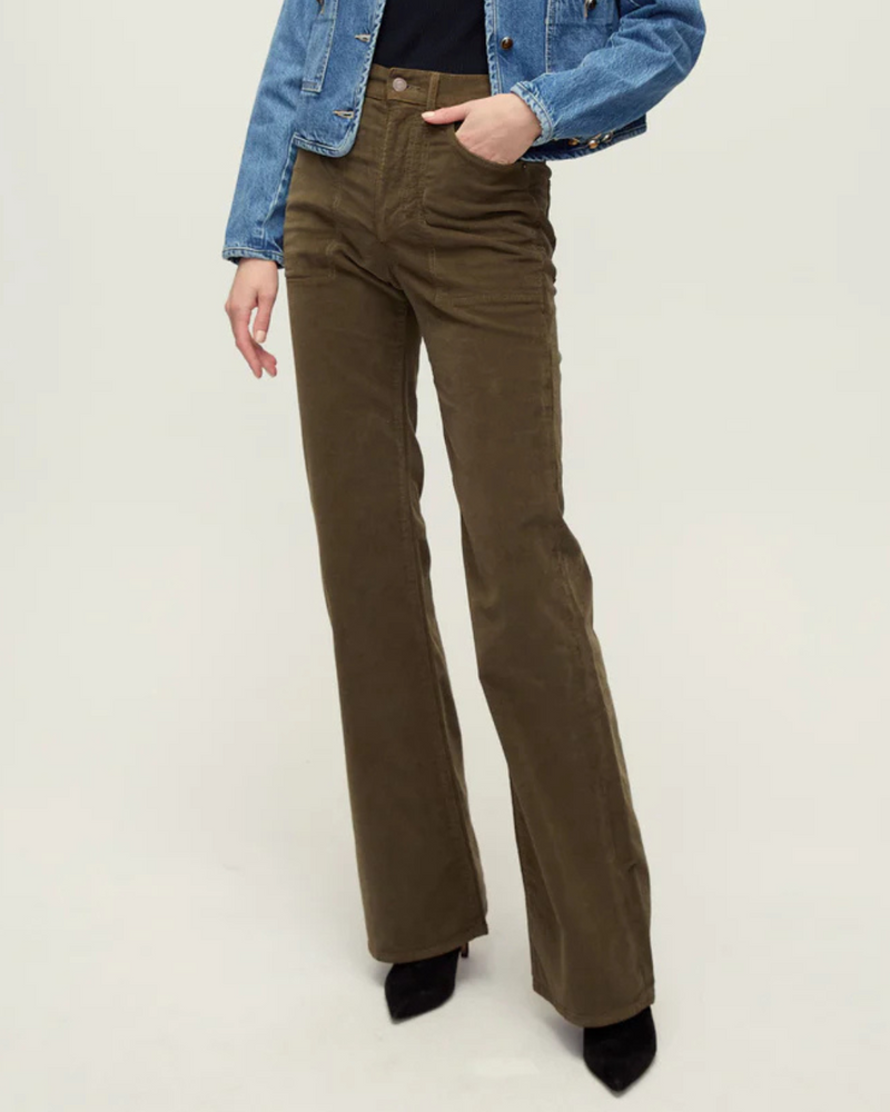 Veronica Beard - Crosbie High Rise Wide-Leg Jean - Cypress