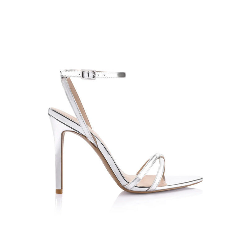 Lana Wilkinson - Paige Sandal - Silver Metallic Patent