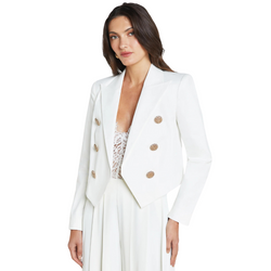 L'agence - Lila Open-Front Blazer - White