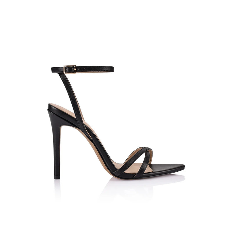 Lana Wilkinson - Paige Sandal - Black Leather