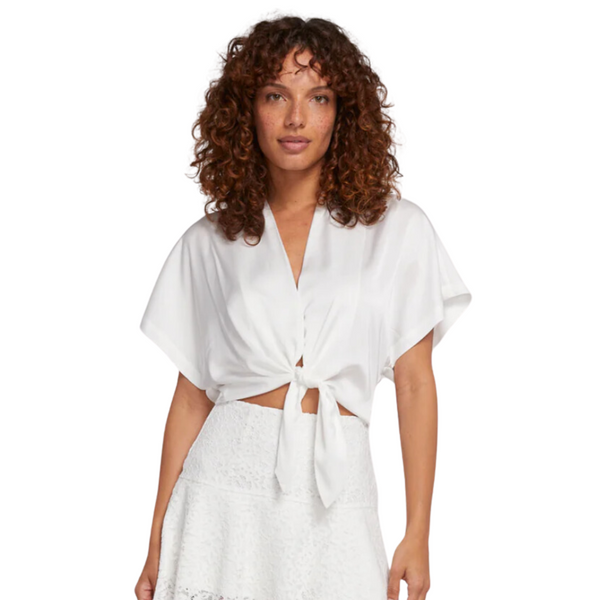 Generation love - CARO TIE FRONT BLOUSE - white