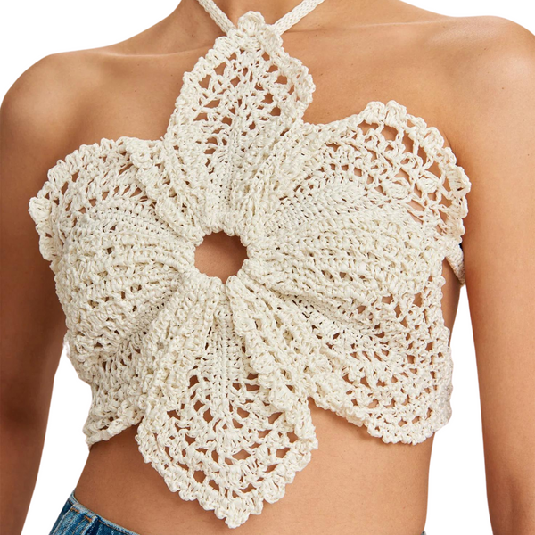 Cult Gaia - Darlena Crochet Top - Off White