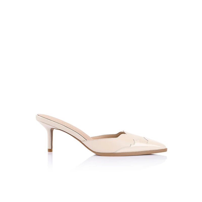 Lana Wilkinson - Melanie Mule Patent Leather - Bone