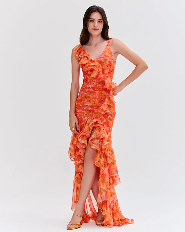Patbo - Myosotis Flutter Gown - Yellow