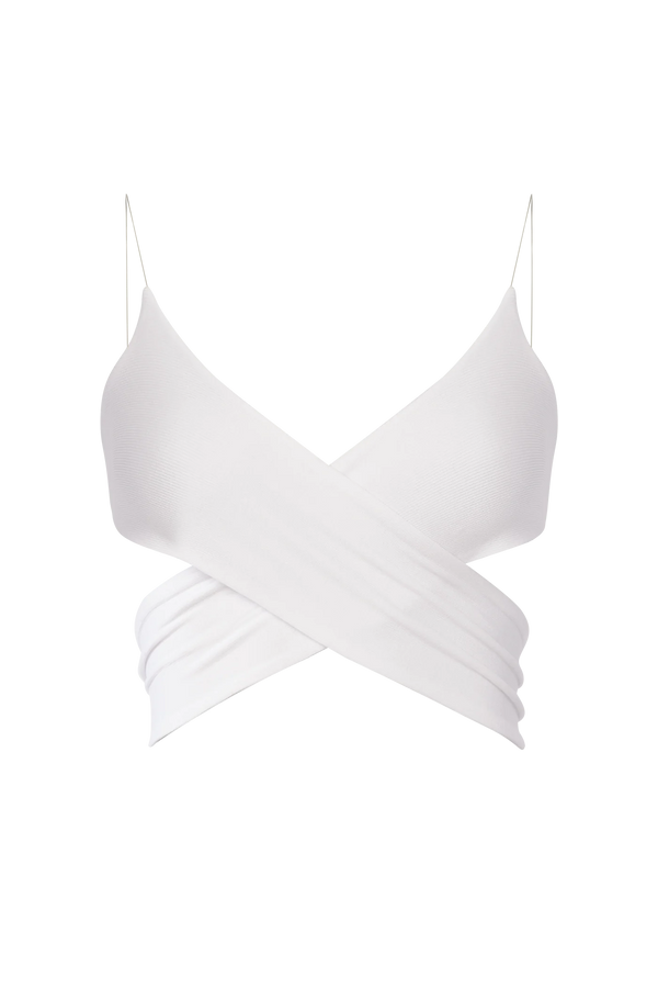 Lama Jouni - Bandage Tank - White