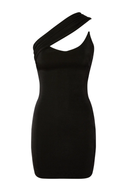 Lama Jouni - Draped Tube Dress - Black