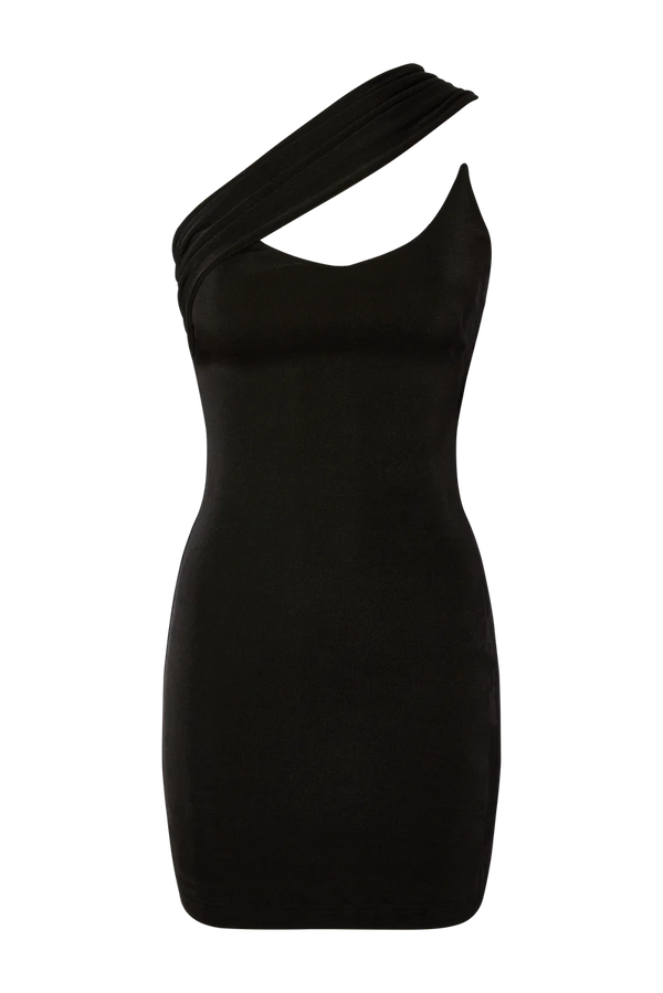 Lama Jouni - Draped Tube Dress - Black