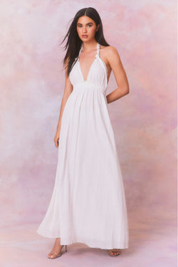 LoveShackFancy - Love Halter Maxi Dress - Iridescent Slate