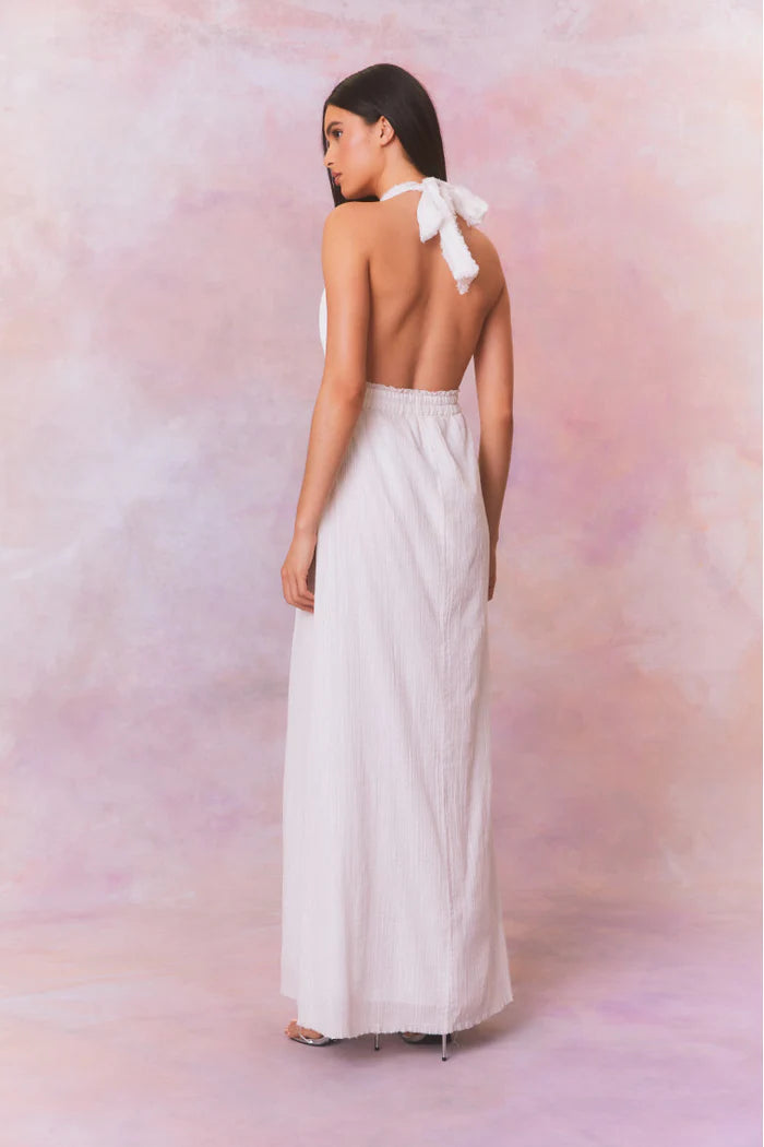 LoveShackFancy - Love Halter Maxi Dress - Iridescent Slate