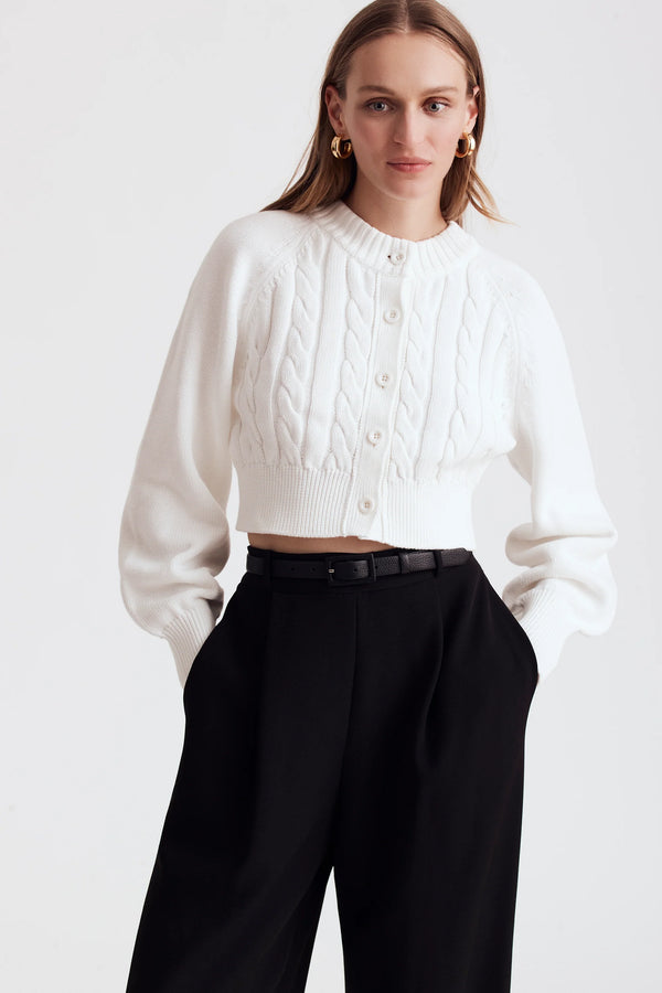 Toccin - Rita Cotton Cardigan - Optic