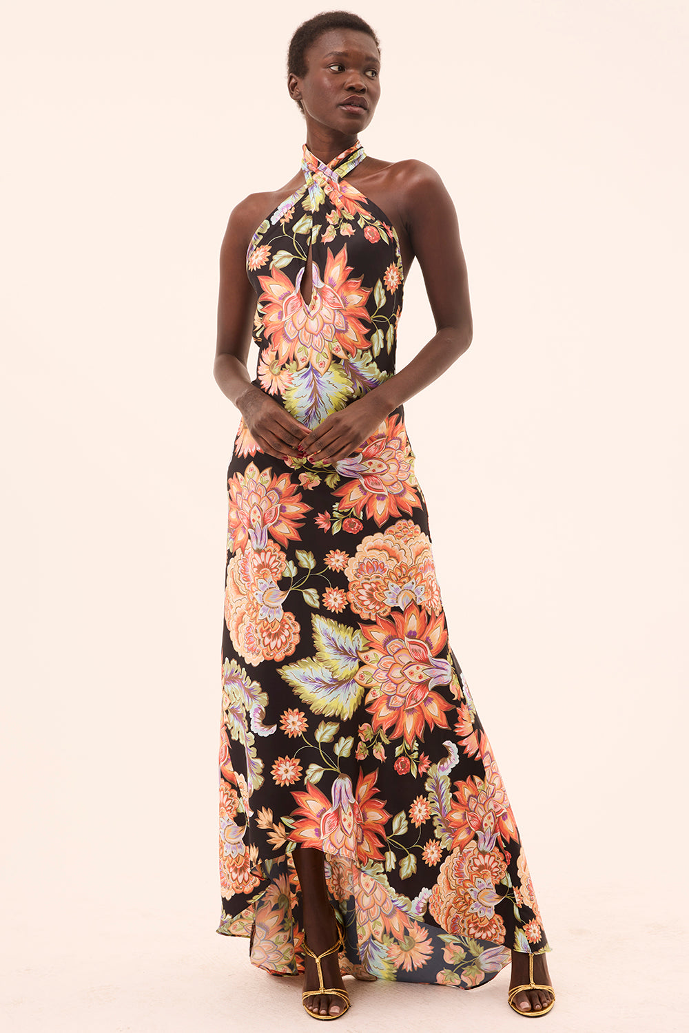 HARLEY DRESS Small / Fiery Flora