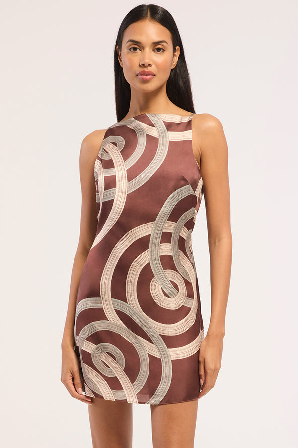 misa brown dress - Ellu Yslana Boat Neck Basque Description: Pink Purple & Blue Plaid Size:88 Designed in airy Chained