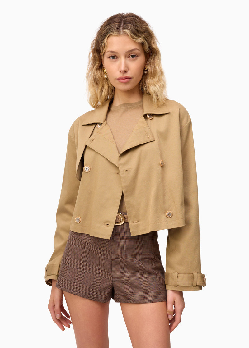 Cami NYC - Evans Cropped Trench - Miso