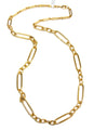 Ben-Amun - Long Paperclip Chain - Gold Plated