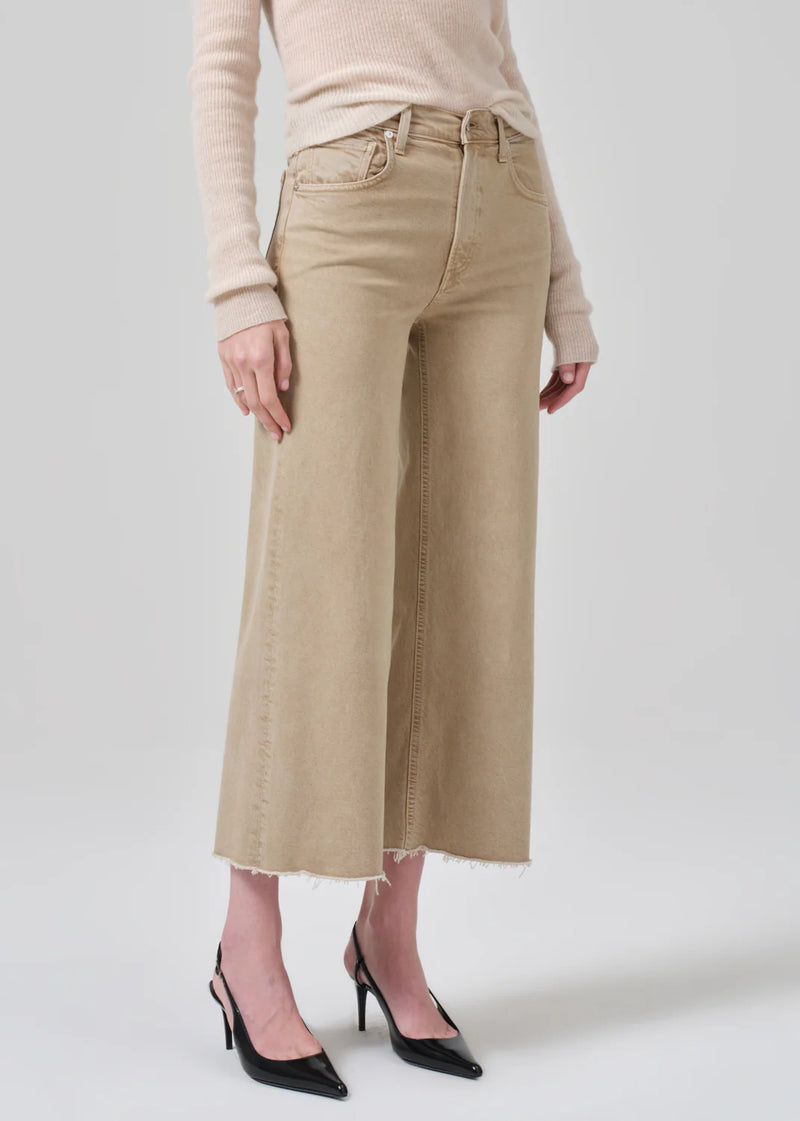 Citizens of Humanity - Lyra Wide Leg Crop - Porcini