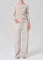 Citizens of Humanity - Brynn Drawstring Linen Trouser - Pale Stone