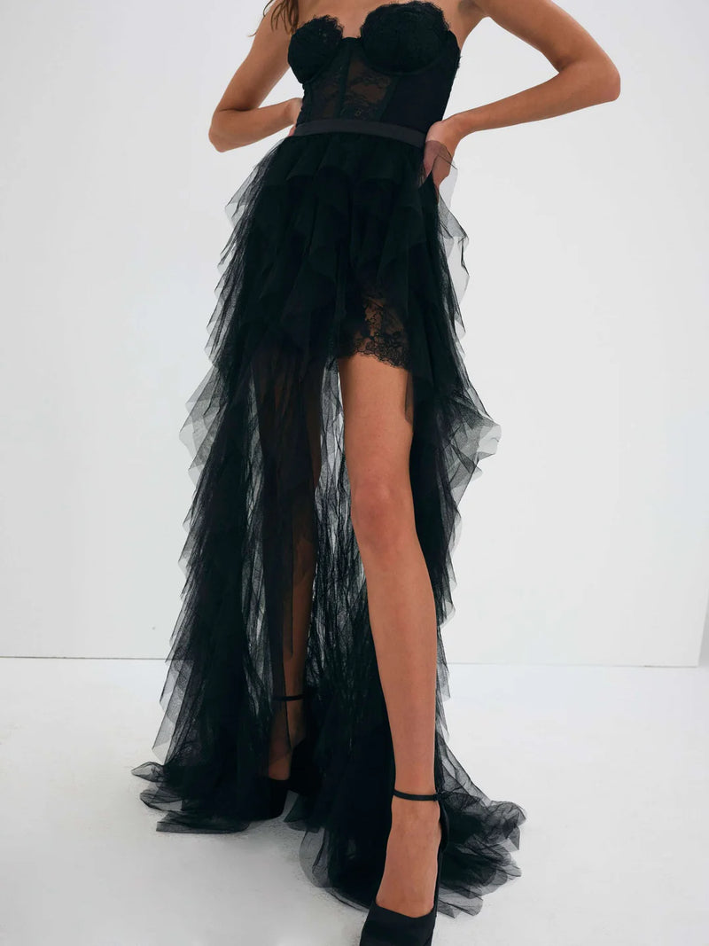 For Love & Lemons - Bustier Gown - Black