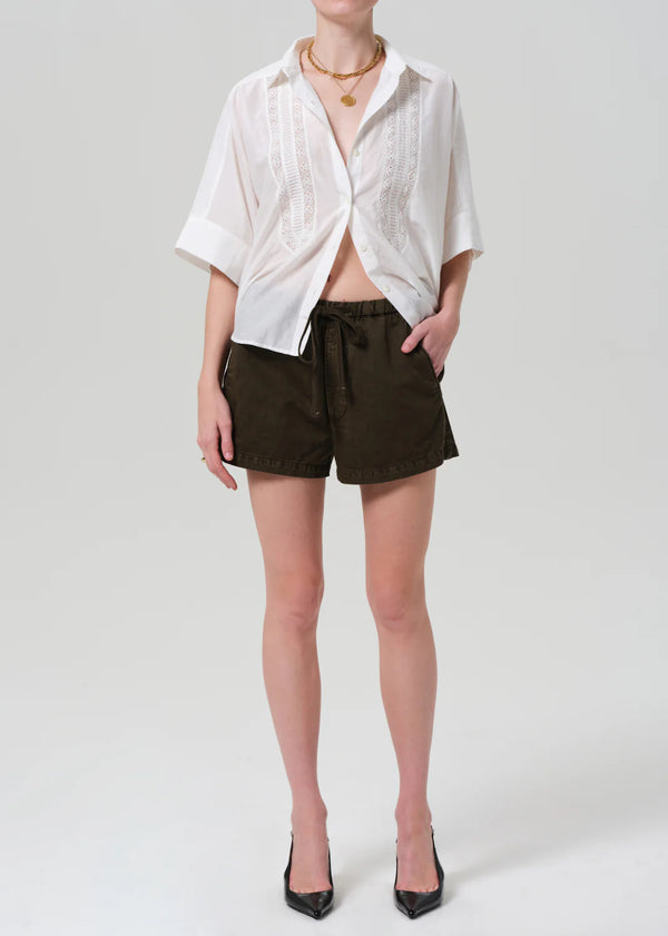 Citizens of Humanity - Este Drawstring Short - Dark Olive