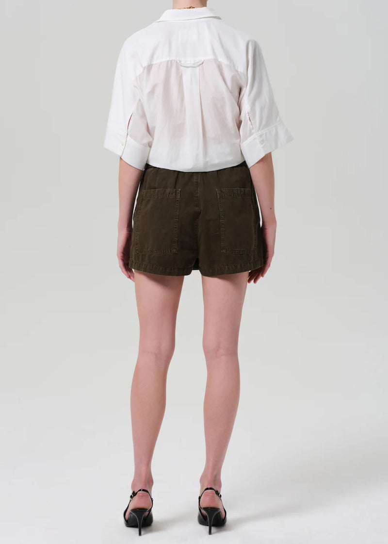 Citizens of Humanity - Este Drawstring Short - Dark Olive