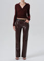 Citizens Of Humanity - Genova Low Rise Boot in Leather - Burgundy