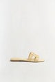 Simkhai - Monogram Raffia Slide - Natural
