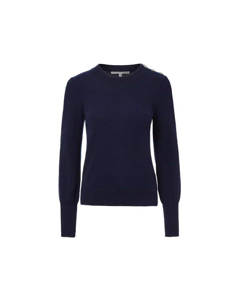 Veronica Beard - Nelia Cashmere Pullover - Navy