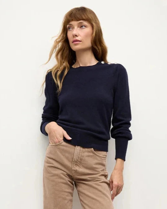 Veronica Beard - Nelia Cashmere Pullover - Navy