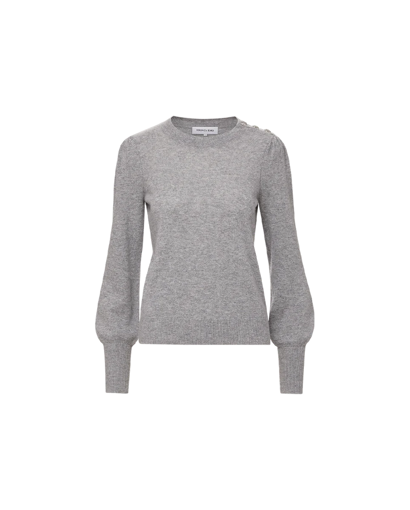 Veronica Beard - Nelia Cashmere Pullover - Heather Grey