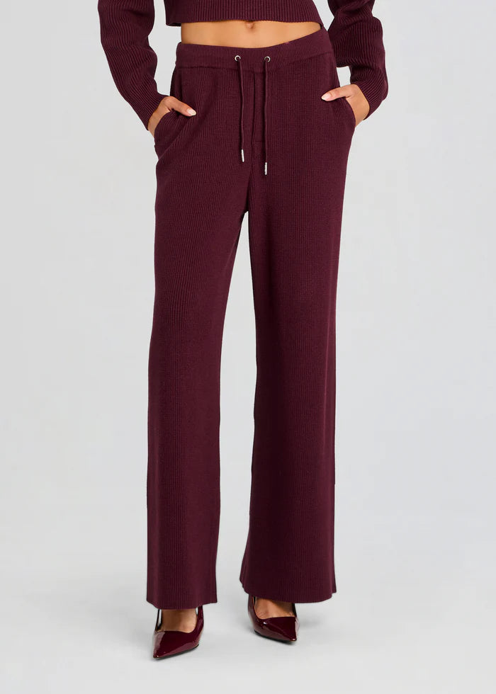 SER.O.YA - Camila Sweatpant - Merlot