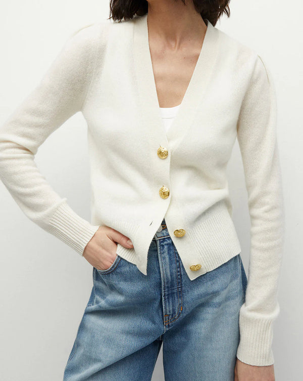 Veronica Beard - Solene Cashmere Cardigan - Ivory