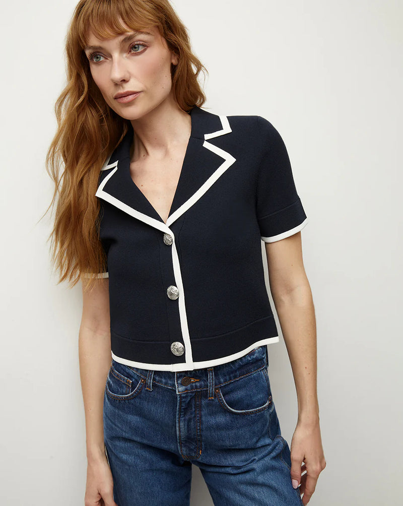 Veronica Beard - Stovall Knit Jacket - Navy