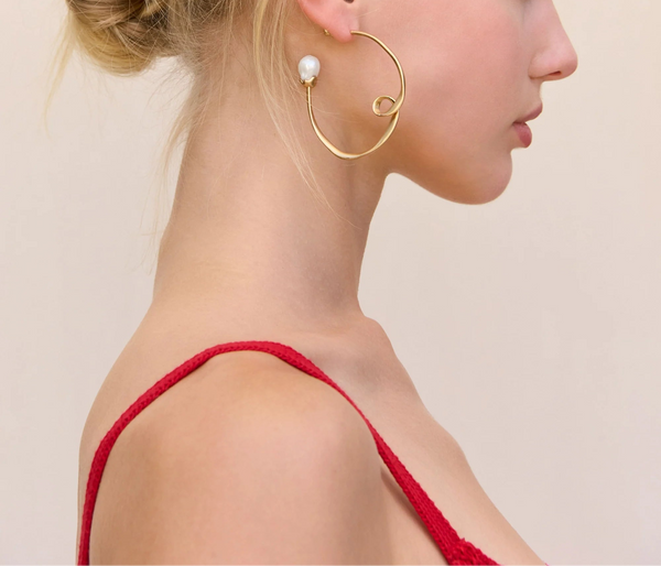 Cult Gaia - Rena Earrings - Brushed Brass